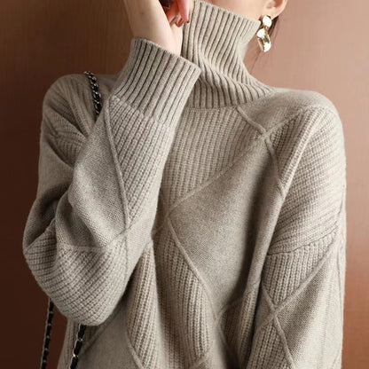 LORVENE Essential Oversize High Neck Knit