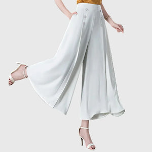 LORVENE Ease Luxe Pants in soft fabric, featuring a relaxed fit and stylish design, displayed on a neutral background.