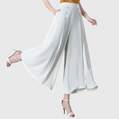 LORVENE Ease Luxe Pants in soft fabric, featuring a relaxed fit and stylish design, displayed on a neutral background.