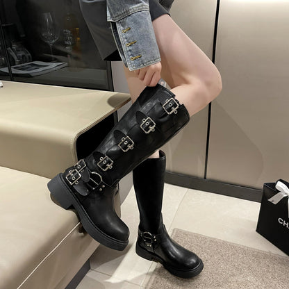 LORVENE Croc Pattern Boots