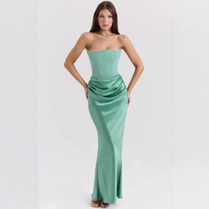 LORVENE Silk Chiffon Maxi