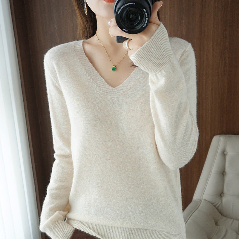 LORVENE Ribbed Knit Sweater