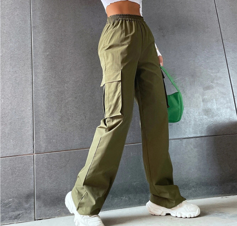 LORVENES Comfortable Elastic Waist Trousers - LORVENES
