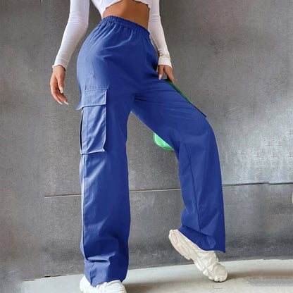 LORVENES Comfortable Elastic Waist Trousers