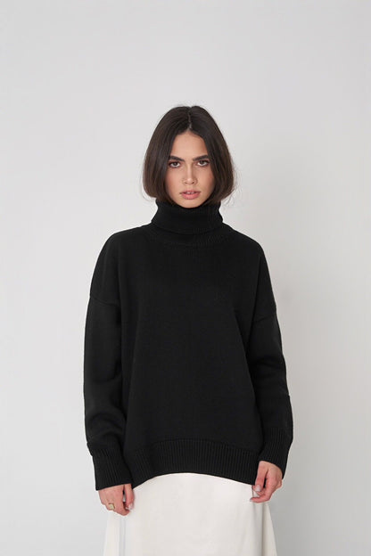 LORVENE Timeless High Neck Knit