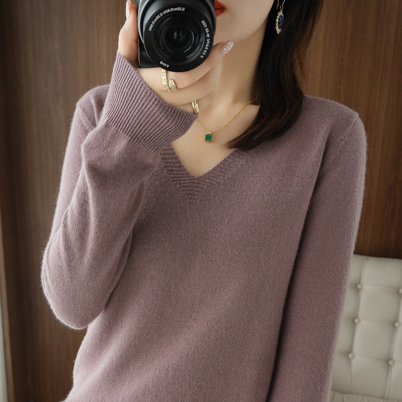 LORVENE Ribbed Knit Sweater