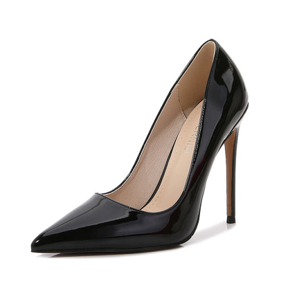 LORVENES Midnight Rouge Pointed Stilettos