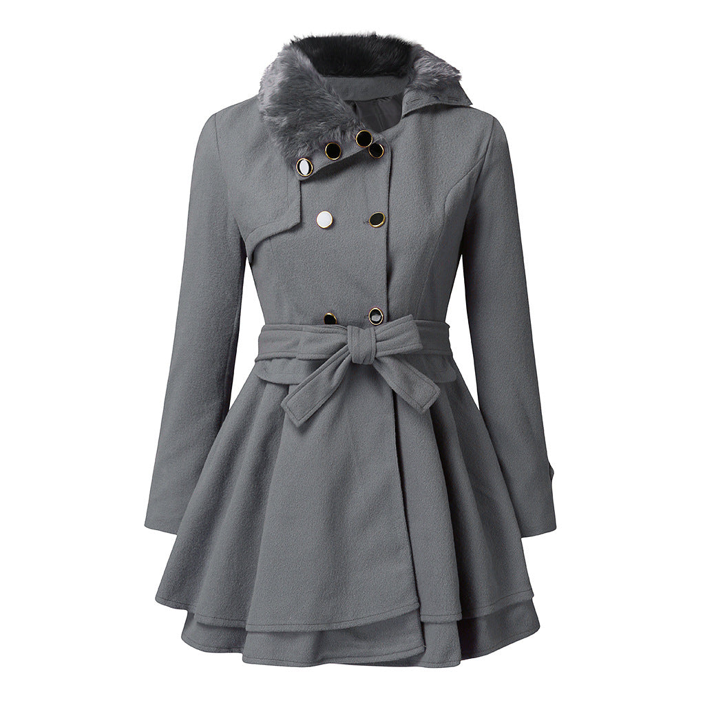 LORVENE Classic Belted Soft Coat