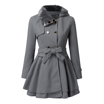 LORVENE Classic Belted Soft Coat