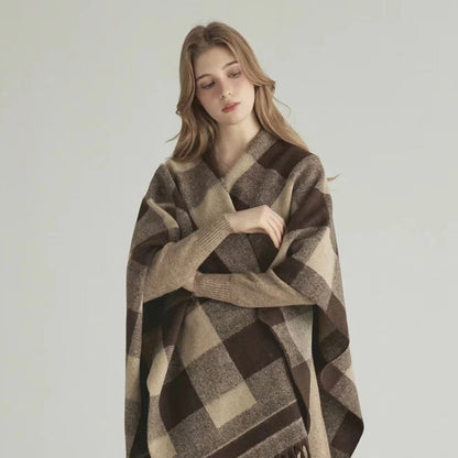 LORVENE Handcrafted Wool Shawl