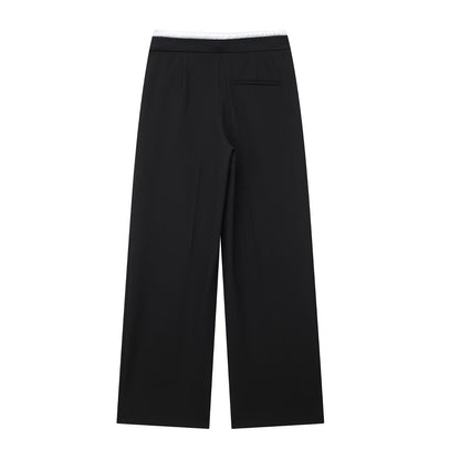 LORVENES Elegant Palazzo Work Pants