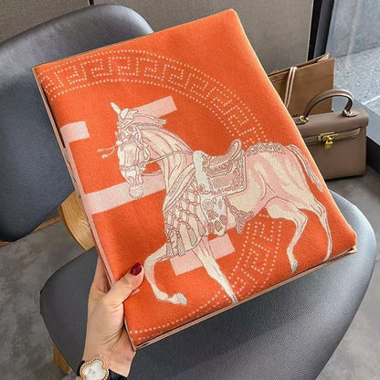 LORVENE Handcrafted Wool Shawl