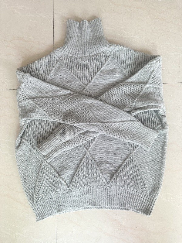 LORVENE Essential Oversize High Neck Knit