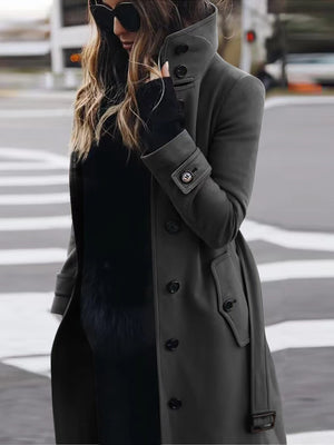 Structured Wrap Coat