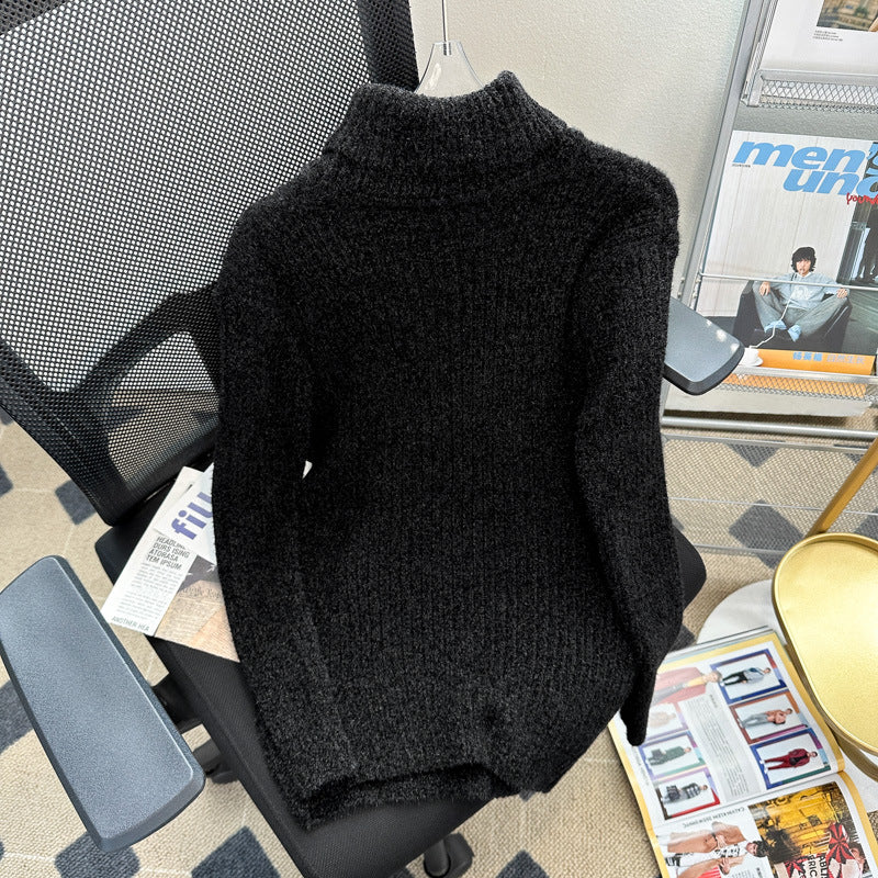 LORVENE Cashmere High Neck Sweater