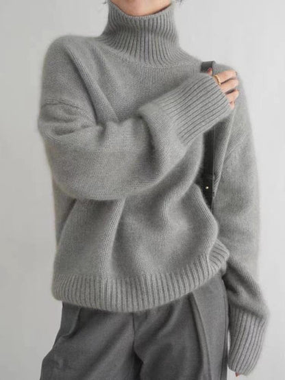 LORVENE Luxe Rib Turtleneck