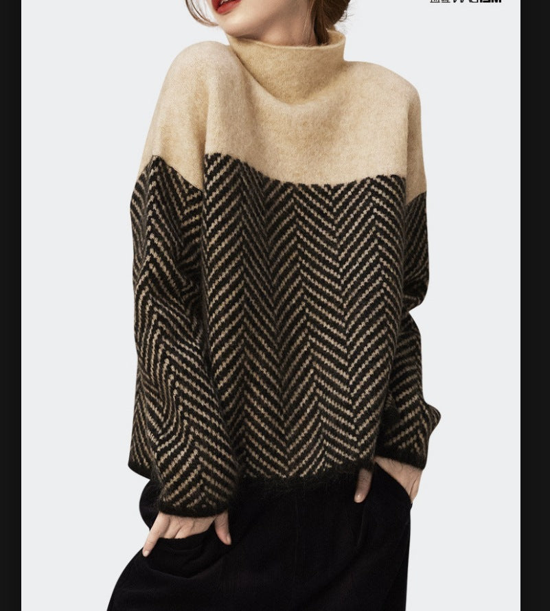LORVENE Fine Knit High Neck
