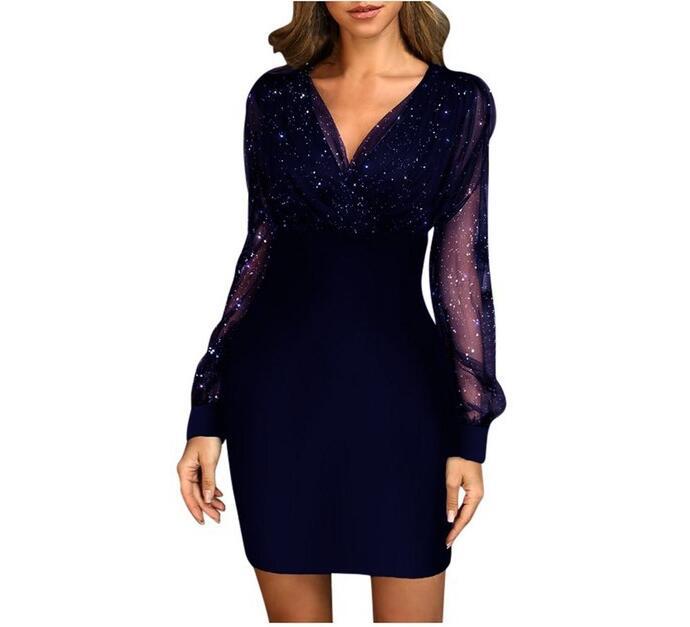 LORVENE Shimmer Sequin Dress