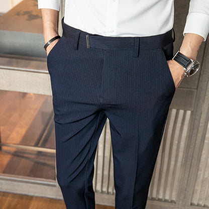 LORVENES Classic Comfort Office Trousers