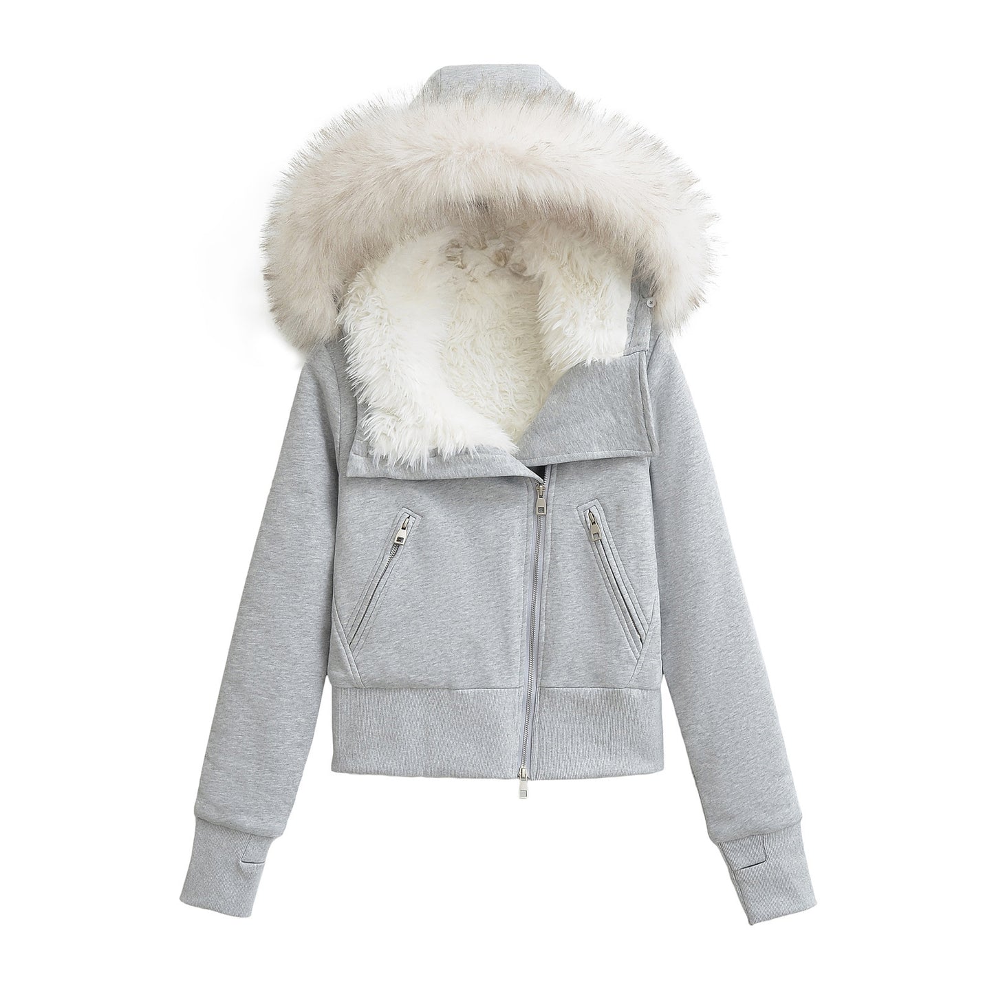 LORVENE Distressed Denim Jacket