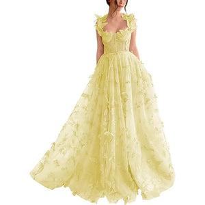 LORVENES elegant sleeveless maxi dress in flowing fabric, showcased on a hanger with a simple background.