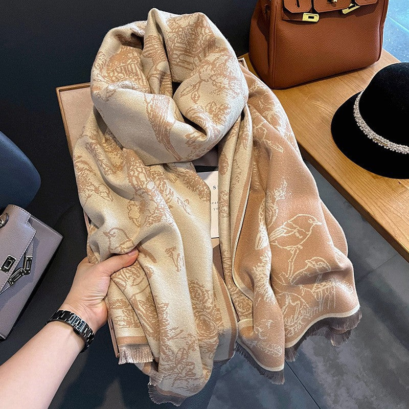 LORVENE Handcrafted Wool Shawl