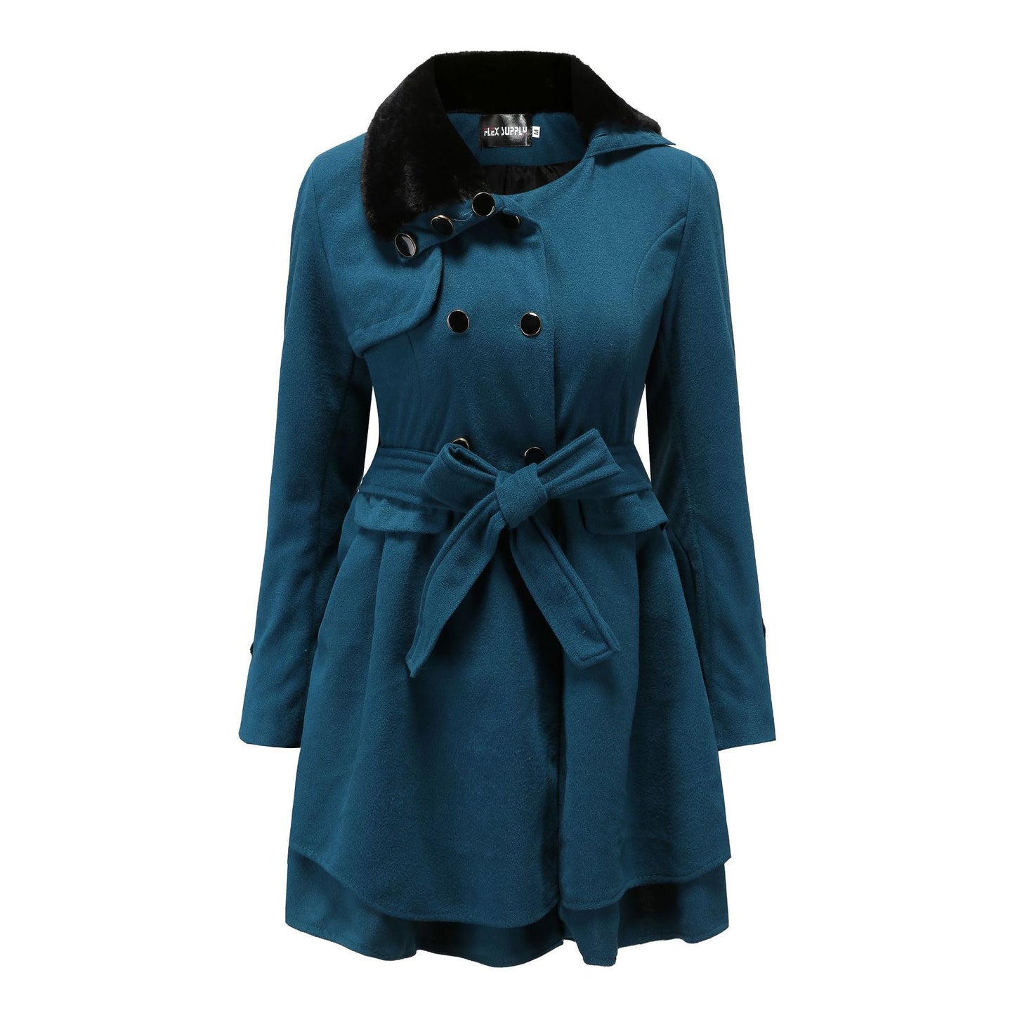 LORVENE Classic Belted Soft Coat