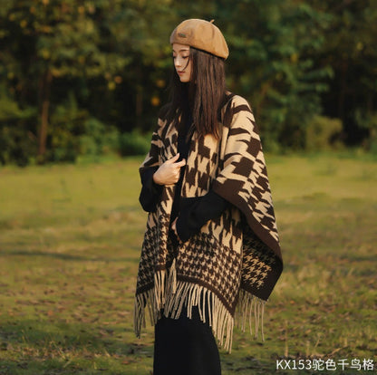 LORVENE Handcrafted Wool Shawl