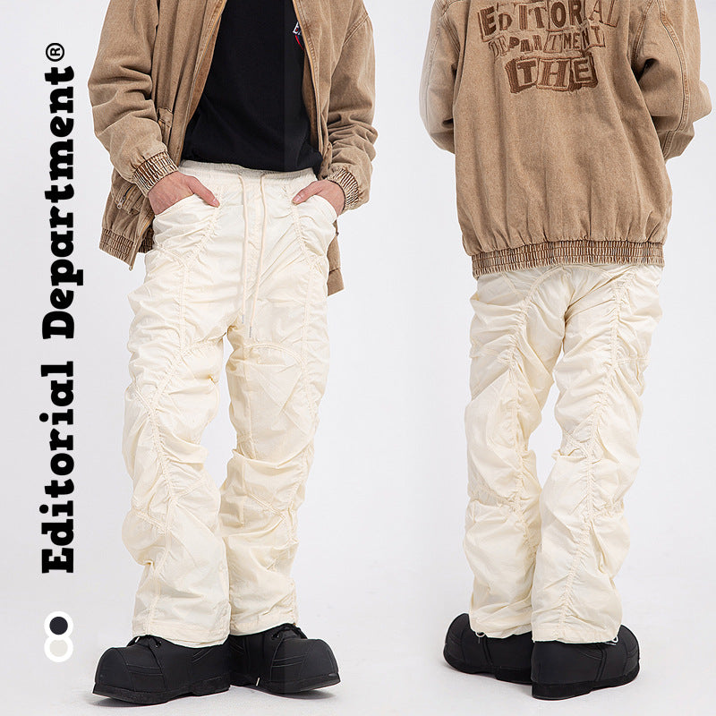 LORVENES Stylish High Waist Slim Pants