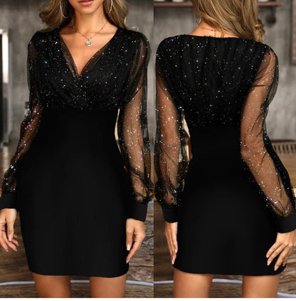 LORVENE Shimmer Sequin Dress