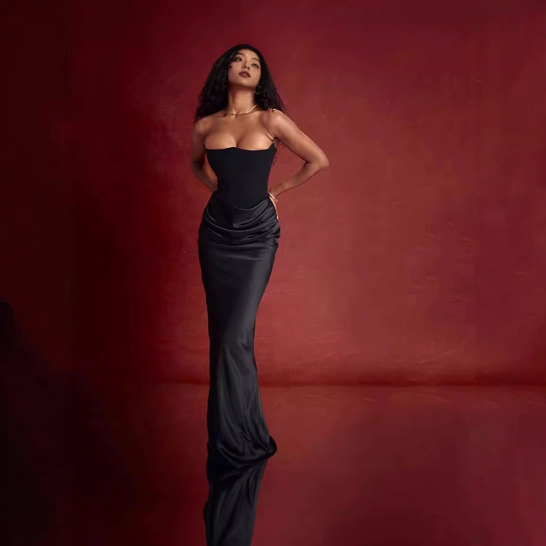 LORVENE Silk Chiffon Maxi