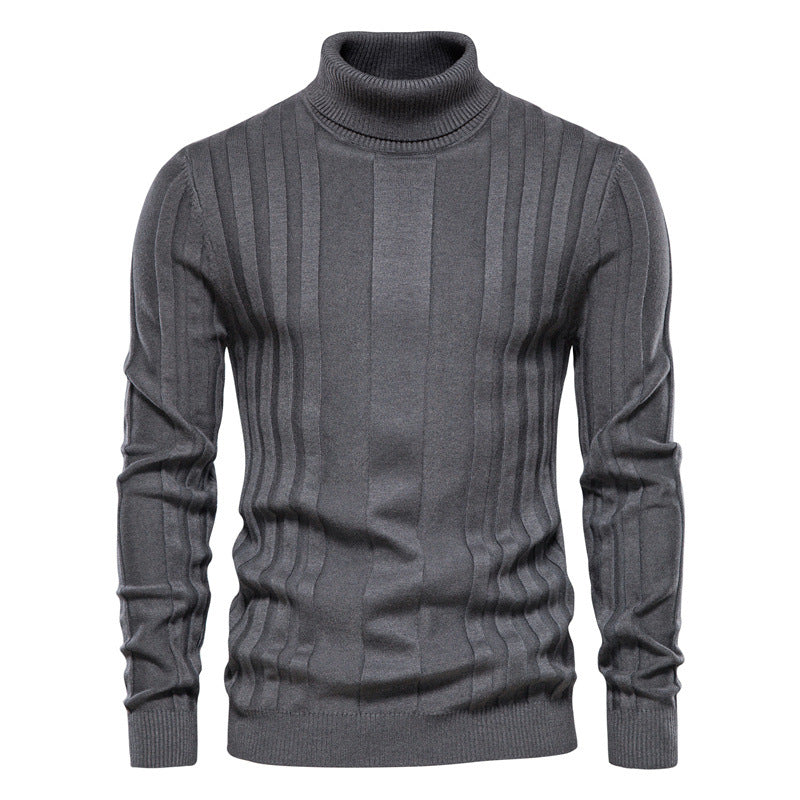 LORVENE Gentle Turtleneck Top Rib