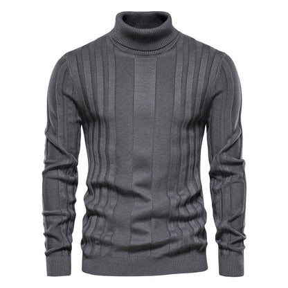 LORVENE Gentle Turtleneck Top Rib