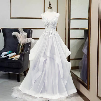 LORVENE Layered Pleated Dress