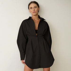 LORVENE Satin Relax Set featuring a soft, luxurious satin fabric in a calming color, perfect for comfortable loungewear.