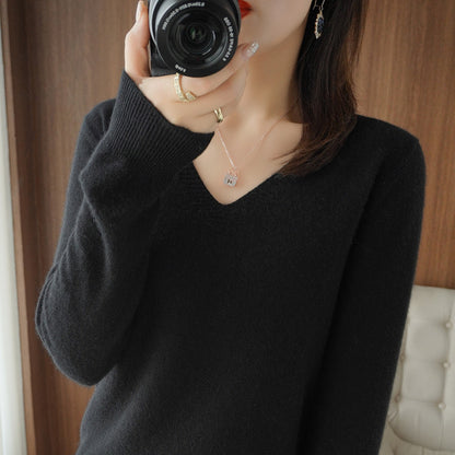 LORVENE Ribbed Knit Sweater