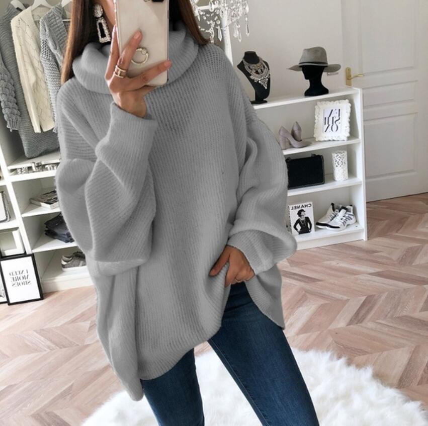 LORVENE Classic High Neck Sweater