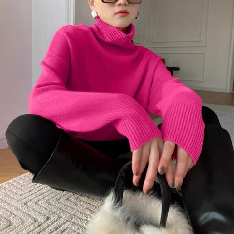 LORVENE Luxe Rib Turtleneck