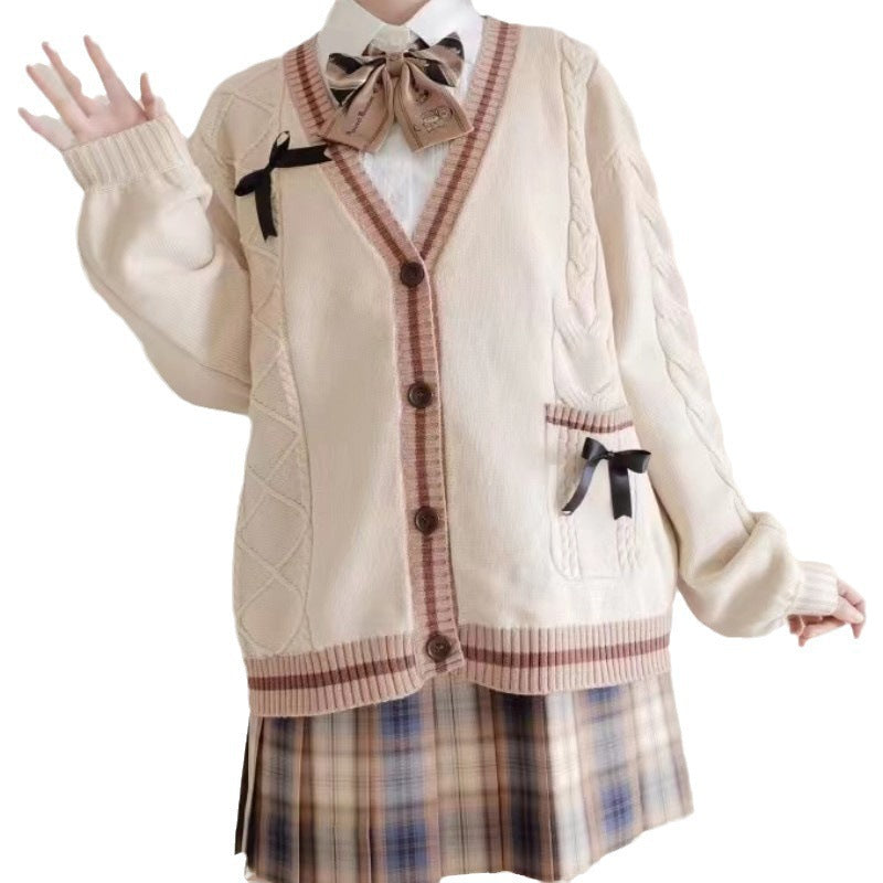 LORVENE Open Front Knit