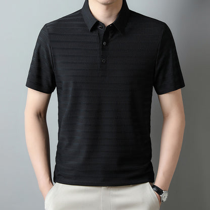 LORVENE Contrast Collar Polo