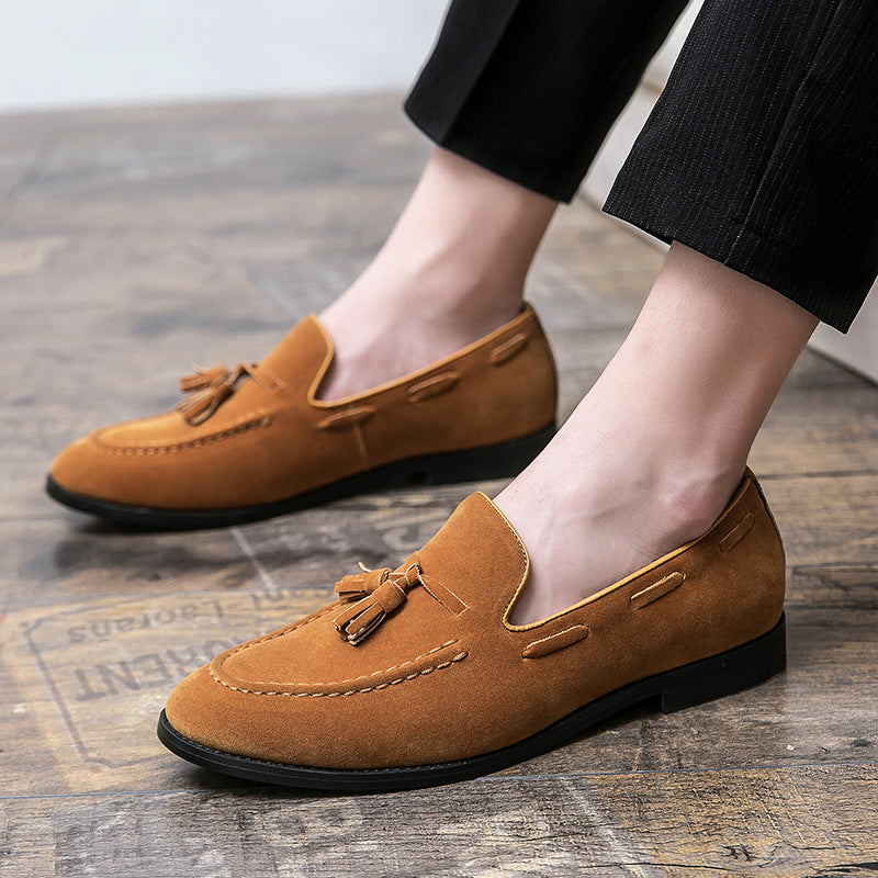 LORVENES Classic Suede Tassel Loafers