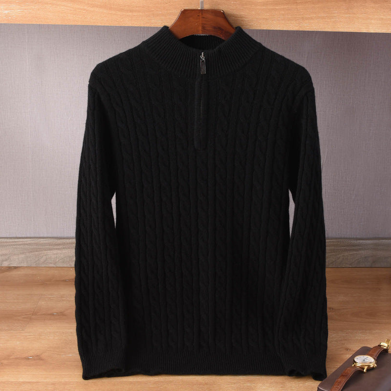 LORVENE Warm Half‑Zip Sweater