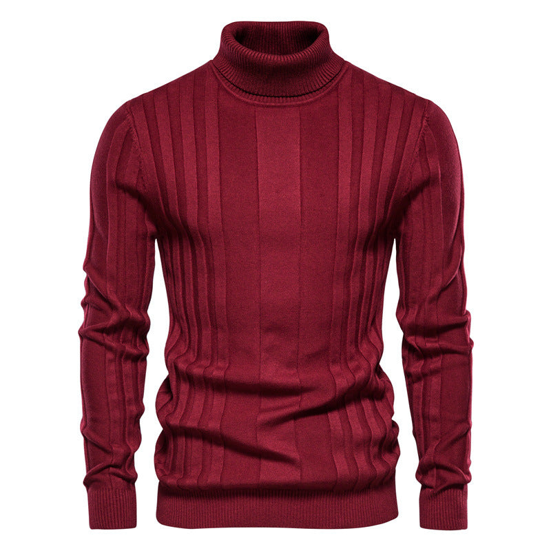 LORVENE Gentle Turtleneck Top Rib