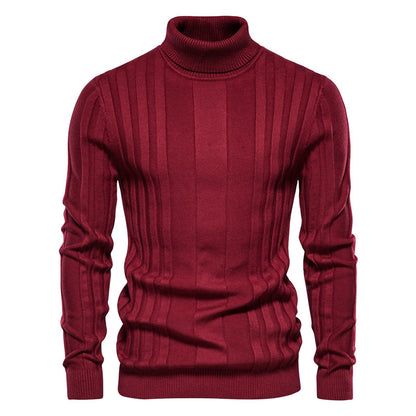 LORVENE Gentle Turtleneck Top Rib