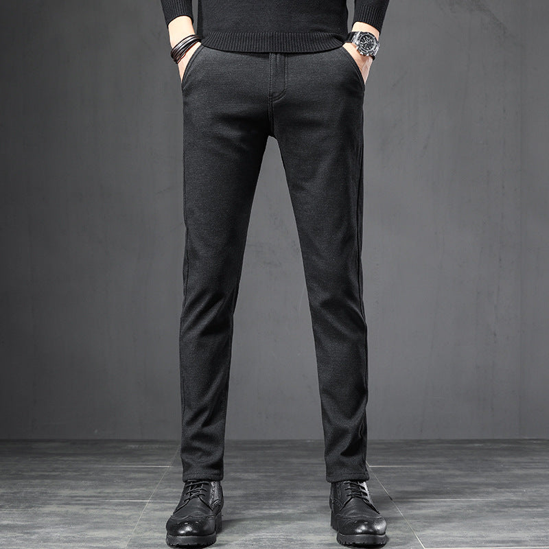 LORVENES Everyday Office Slim Fit Trousers