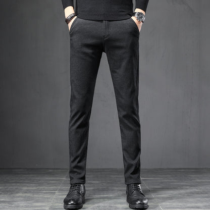 LORVENES Everyday Office Slim Fit Trousers