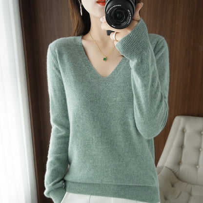 LORVENE Ribbed Knit Sweater