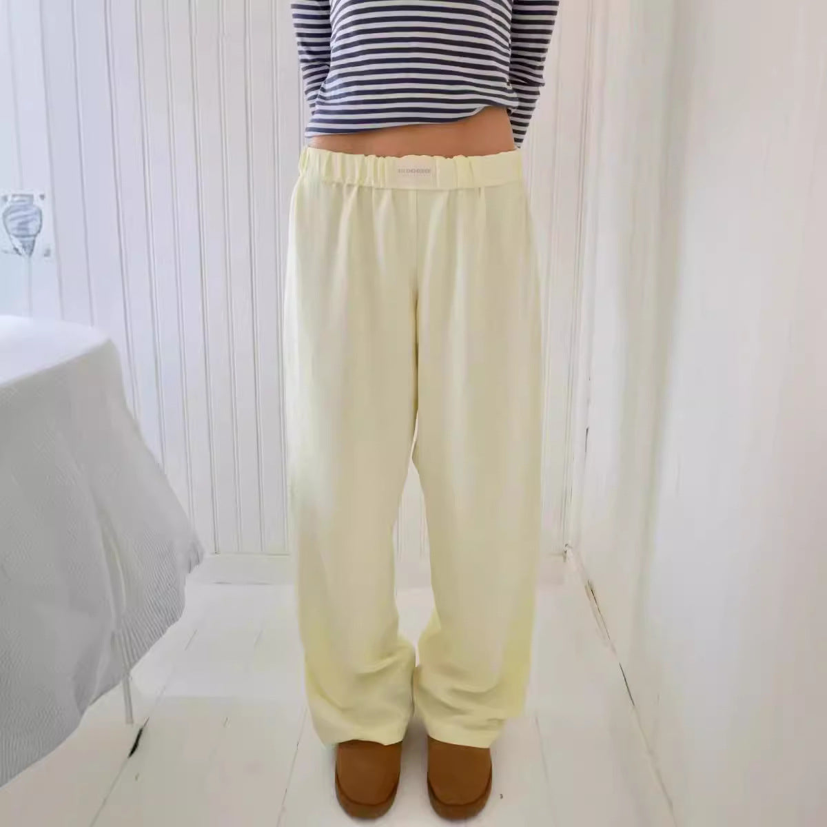 LORVENES Soft Linen Summer Pants