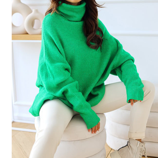 LORVENE Classic High Neck Sweater