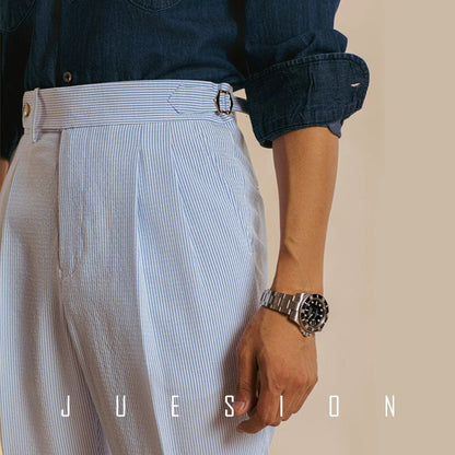 LORVENES Modern Business Tailored Pants for Men